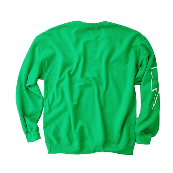 Green Smiley Star Lightning Bolt Sweatshirt - Picture 8 of 9